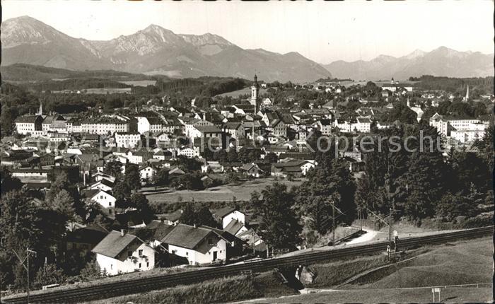 Traunstein Oberbayern Stadtansicht