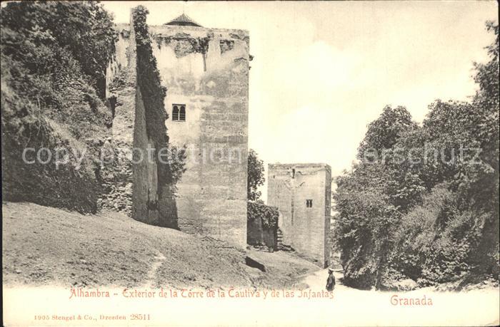 Alhambra Granada Exterior de la Torre de la Cautiva y de las Infants