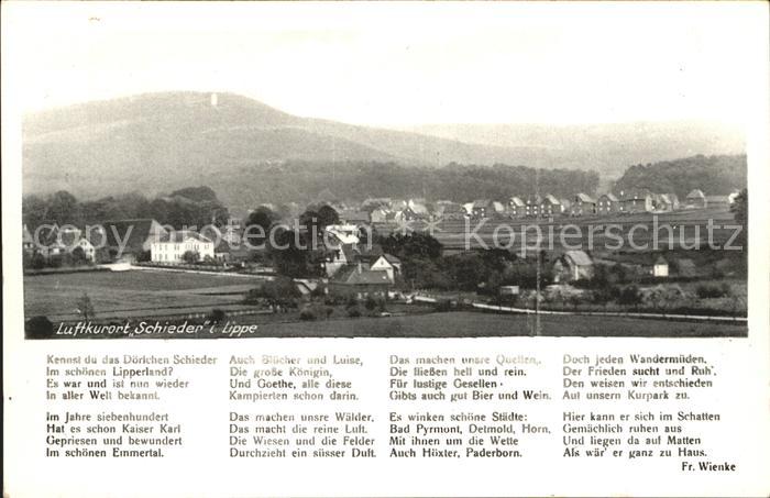 Schieder Gesamtansicht mit Gedicht