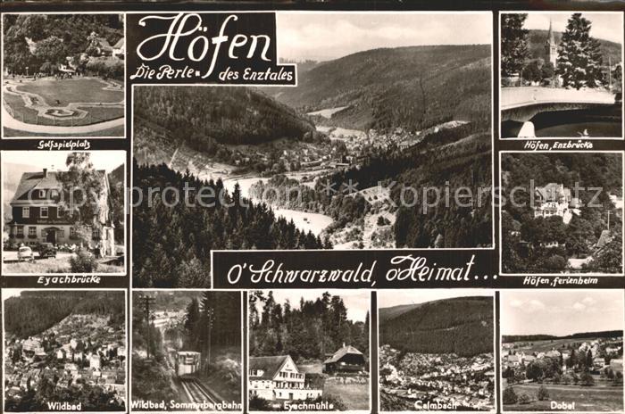 Hoefen Enz Enzbruecke Ferienheim Eyachbruecke Wildbad