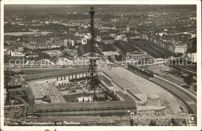 BERLIN  CITY Fliegeraufnahme Ausstellungshallen am Funkturm