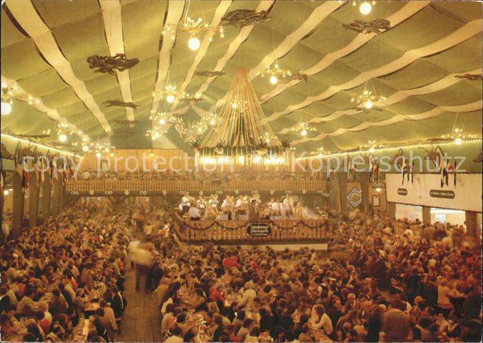 Muenchen Bayern Oktoberfest Armbrustschuetzenzelt Innenansicht