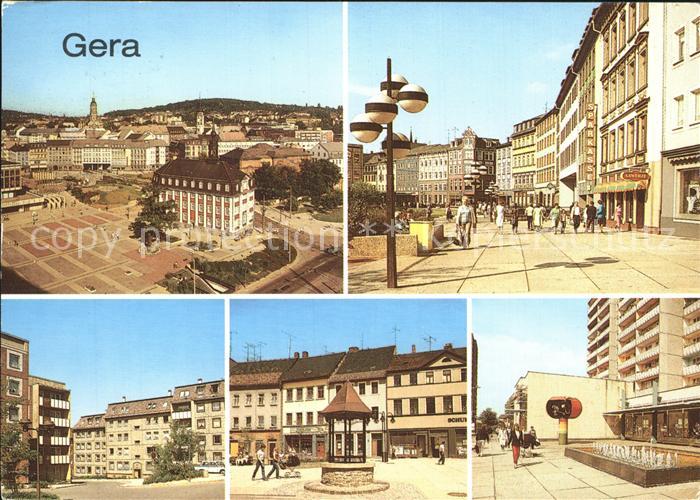 Gera Johannisstrasse Schuhgasse Zschochernstrasse