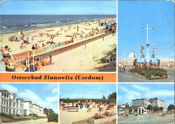 Zinnowitz Ostseebad Strand Karl- Marx- Strasse Ferienheim Glueck auf