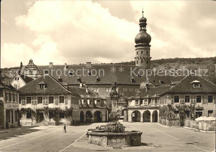 Weikersheim Schloss Marktplatz Marktbrunnen