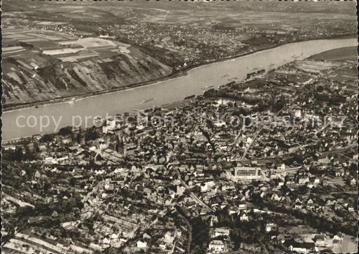 Andernach Rhein Rheinland-Pfalz Fliegeraufnahme