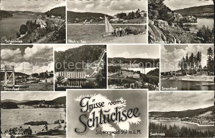 Schluchsee Seebrugg Strand Talsperre Schluchseewerk