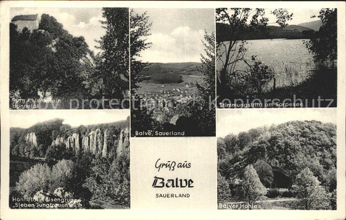 Balve Sorpesee Sieben-Jungfrauen Burg-Klusenstein