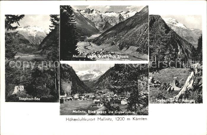 Mallnitz Kaernten Seebachtal Stapitzer-See