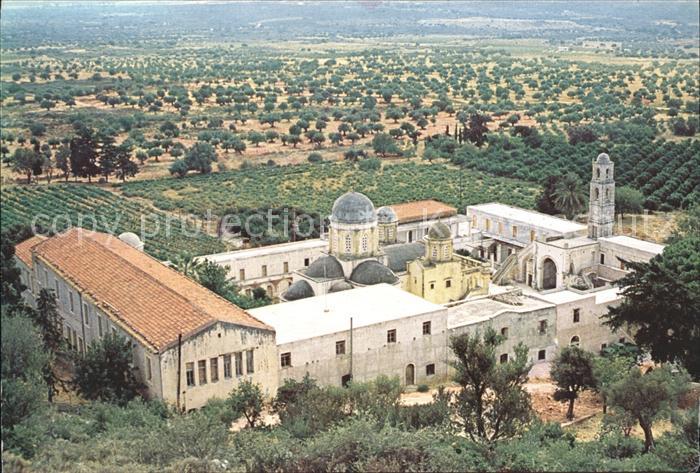 Griechenland Greece Fliegeraufnahme Kirchenpartie