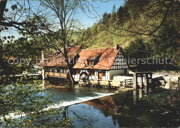 Blaubeuren Muehle Hammerschmiede am Blautopf