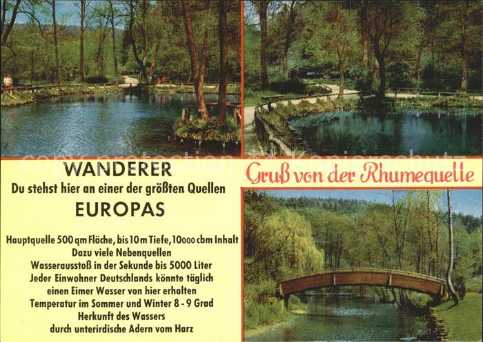 Rhumspringe Rhumequelle groesste Quelle Europas