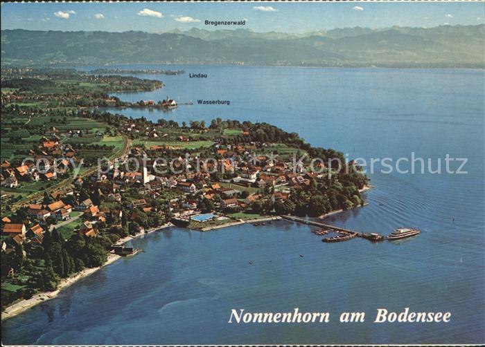 Nonnenhorn Fliegeraufnahme mit Bodensee
