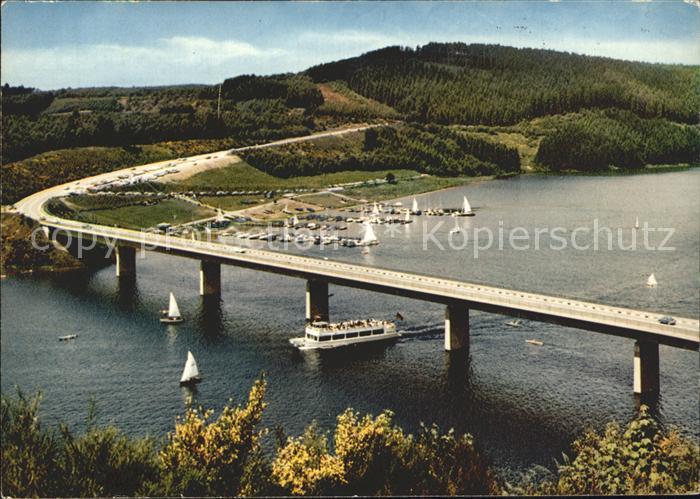 Sondern Biggesee Fliegeraufnahme Schiffsanlegestell Bruecke Cafe Seeterrasse