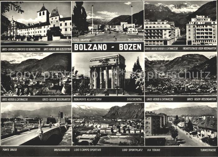 Bozen Suedtirol Ponte Talvera Siegesdenkmal Turinstrasse