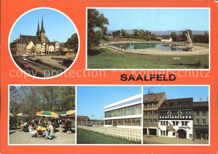 Saalfeld Saale Grottenschenke Kirche Restaurants Solikov und Loch