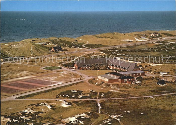 Hoernum Sylt Fliegeraufnahme mit Fuenft-Staedte-Heim