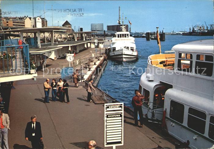 HAMBURG  CITY Dampferanlegestelle Hafen