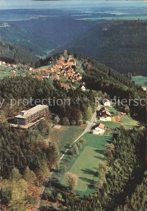 Bad Teinach-Zavelstein Fliegeraufnahme Christl. Erholungsheim Haus Felsengrund
