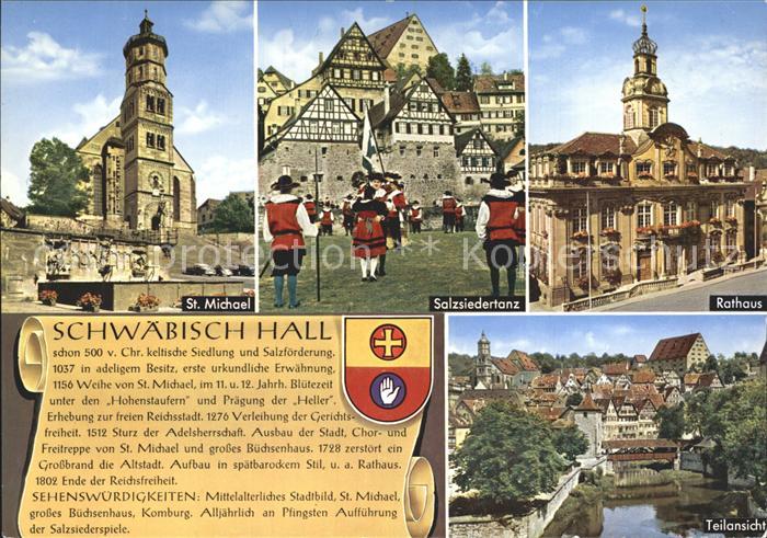 Schwaebisch Hall Rathaus Salzsiedertanz St. Michael