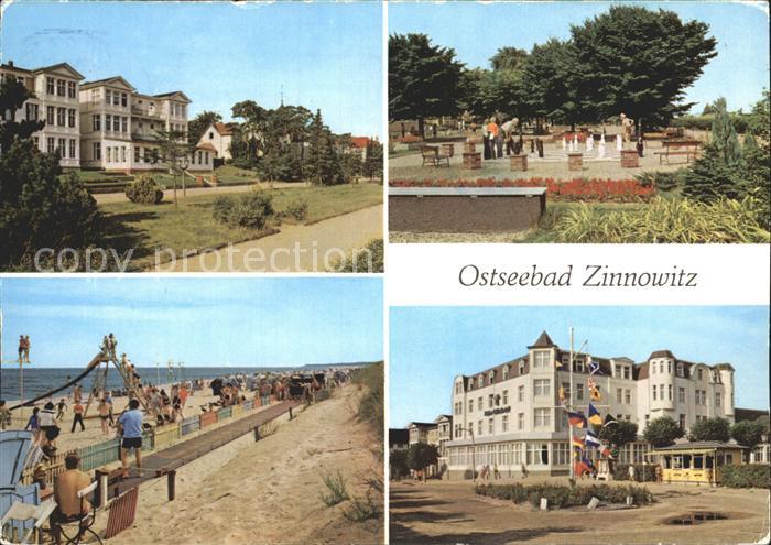 Zinnowitz Ostseebad Promenade Voelkerfreundschaft Minisportanlage Kegelbahn Stra