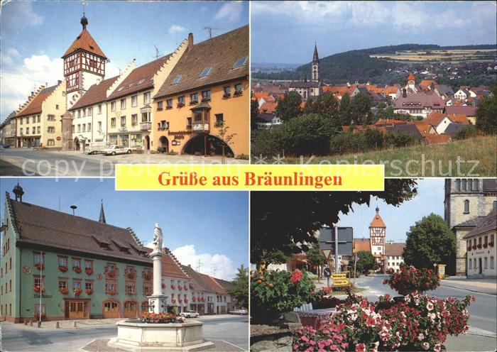 Braeunlingen Brunnen Stadtansichten
