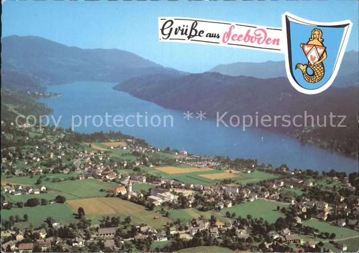 Seeboden Millstaettersee Fliegeraufnahme