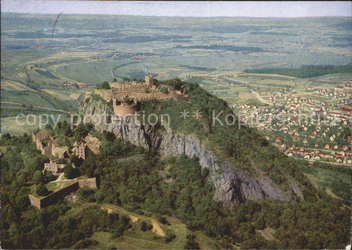 Singen Hohentwiel Burgruine Fliegeraufnahme