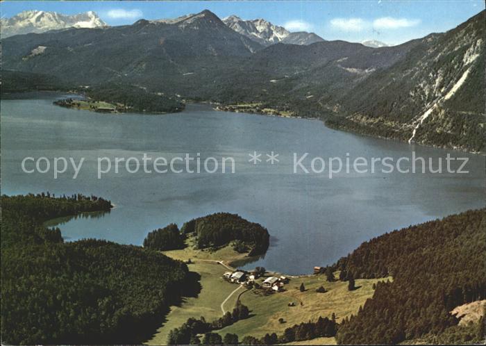 Walchensee Sachenbach Fliegeraufnahme