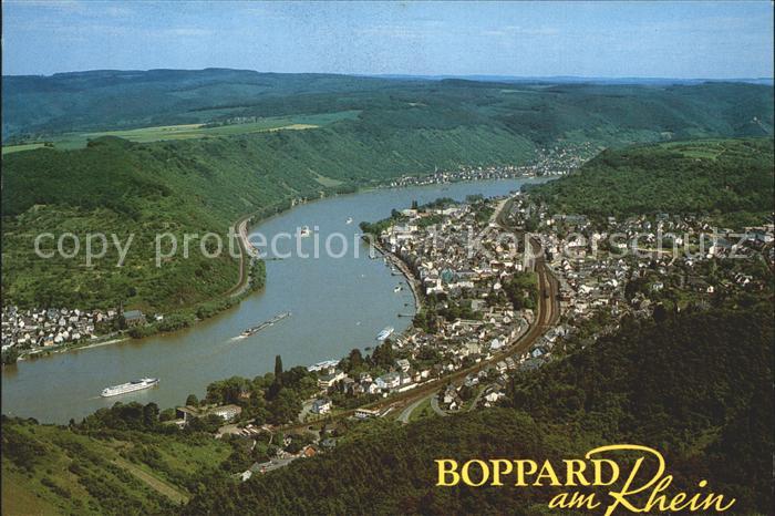 Boppard Rhein Fliegeraufnahme