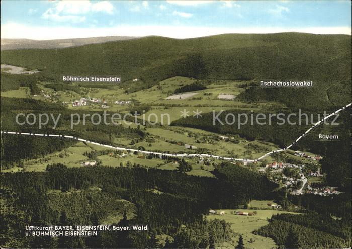 Bayerisch Eisenstein Fliegeraufnahme Tschechoslowakei Boehmisch Eisenstein