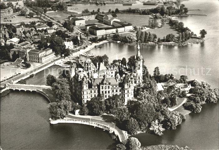 Schwerin Mecklenburg Fliegeraufnahme Schloss