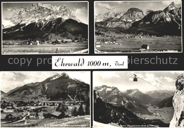Ehrwald Tirol Zugspitzmassiv Danielspitze Zugspitzbahn