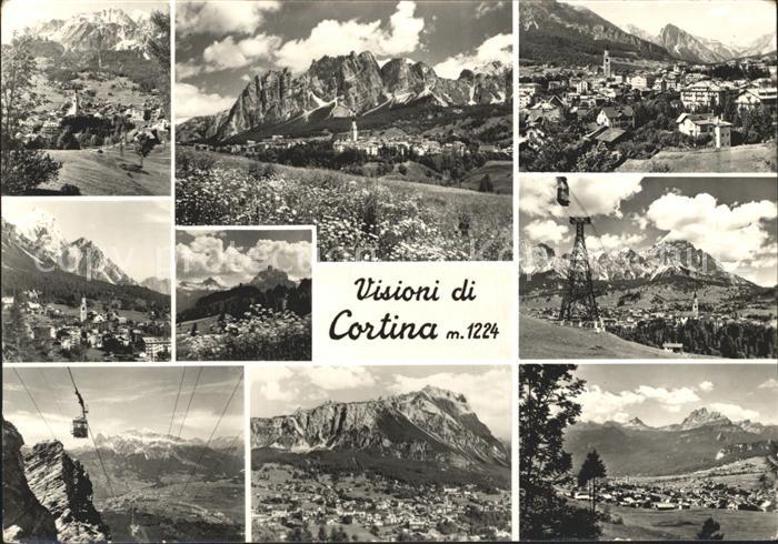 Cortina d Ampezzo Luftseilbahn Ortsansichten