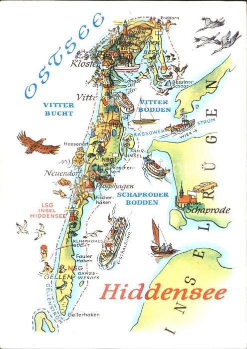 Insel Hiddensee Schaproder Bodden Vitter Boden Bucht