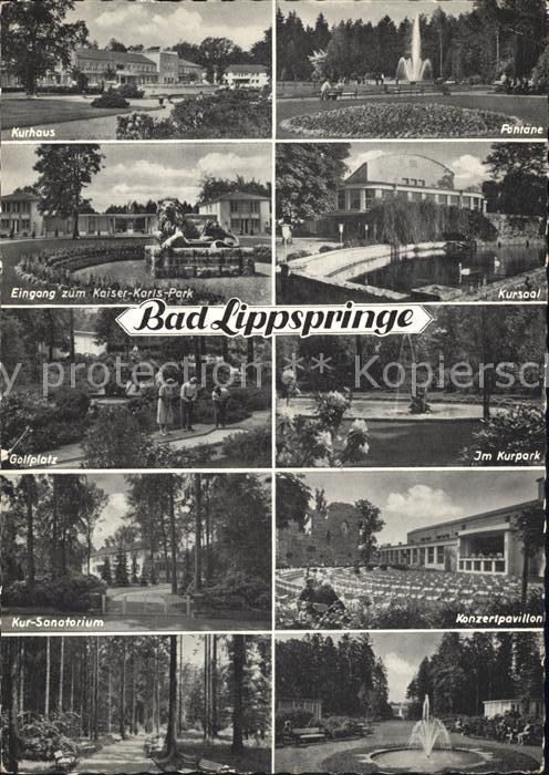 Bad Lippspringe Kurhaus Fontaene Kaiser-Karls-Park