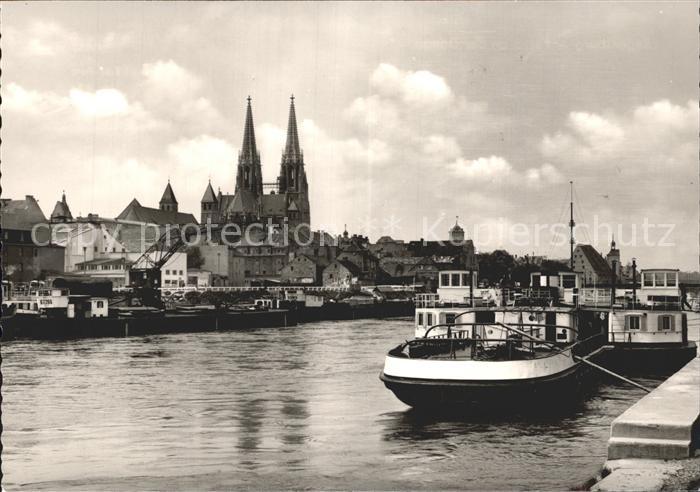 REGENSBURG Bayern Dom Hafen