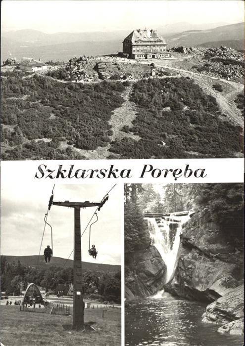 Szklarska Poreba Stacja wyciggu krzeselkowego Szrenice Wodospad Szklarki