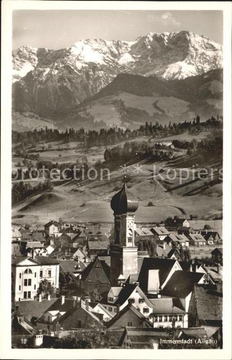 Immenstadt Allgaeu Kirchenpartie mit Daumengruppe