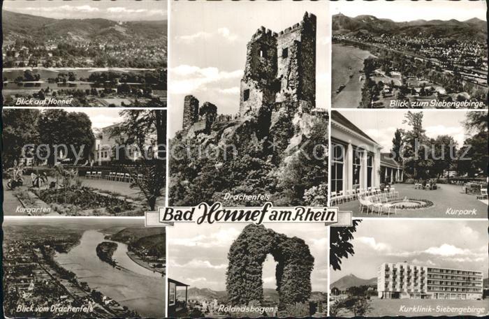 Bad Honnef Kurpark Kurklinik Rolandsbogen Drachenfels Kurgarten