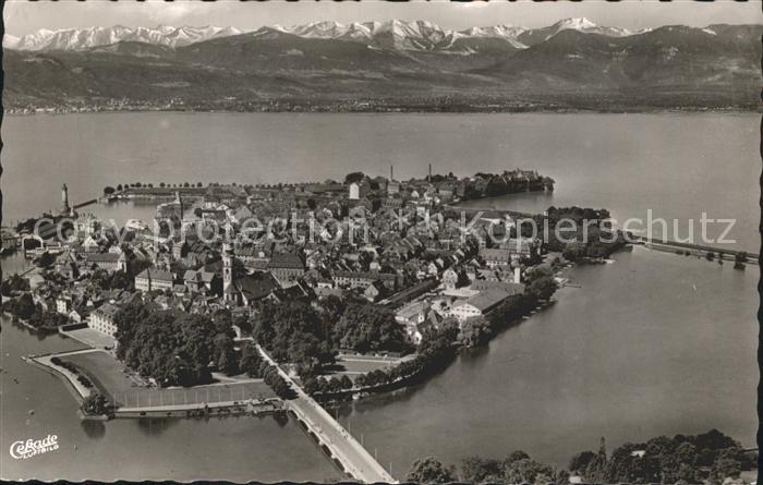 Lindau Bodensee mit Bad Schachen Fliegeraufnahme