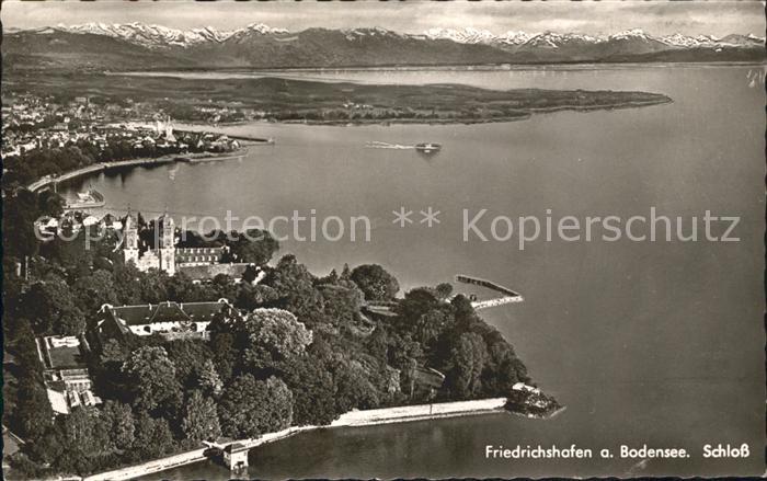 Friedrichshafen Bodensee Fliegeraufnahme mit Schloss