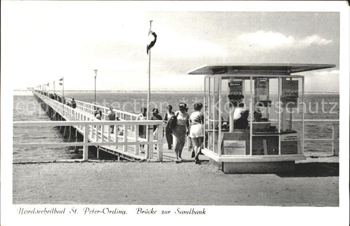 St Peter-Ording Seebruecke zur Sandbank