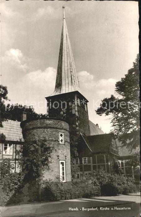 Bergedorf Hamburg Kirche und Hasseturm