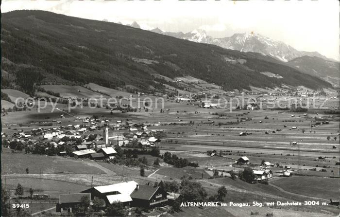 Altenmarkt Pongau Fliegeraufnahme mit Dachstein