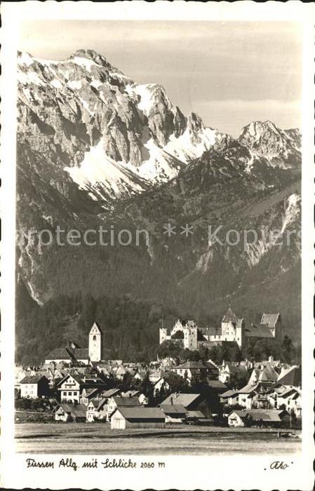 Fuessen Allgaeu mit Schlicke