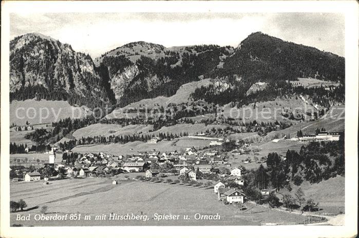 Bad Oberdorf Fliegeraufnahme mit Hirschberg Spieser Ornach