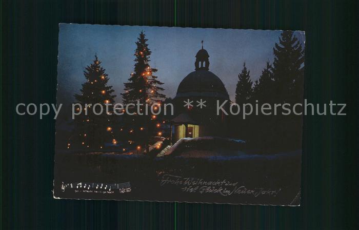 Oberndorf Salzburg Stille Nacht Gedaechtniskapelle bei Nacht
