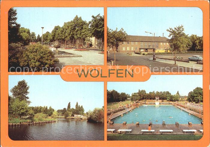 Wolfen Bitterfeld  Freibad Bahnhof Leipziger-Strasse Fuhneaue