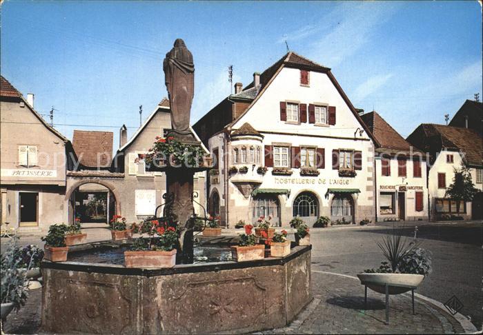 Chatenois Selestat-Erstein Brunnenpartie Route du Vin